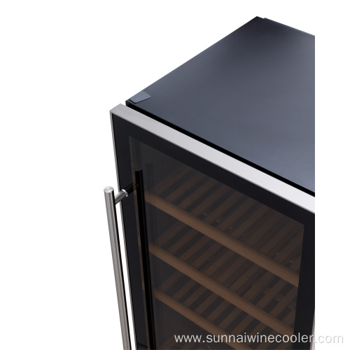 126 Bottles Compressor Stainless Steel Wine Cooler